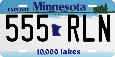 MN license plate 555RLN