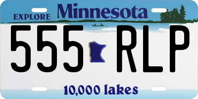 MN license plate 555RLP