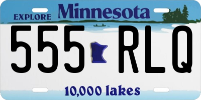 MN license plate 555RLQ