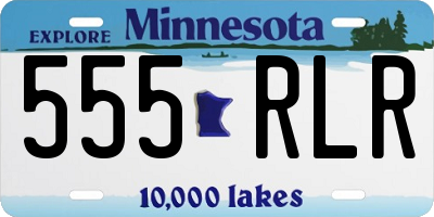 MN license plate 555RLR