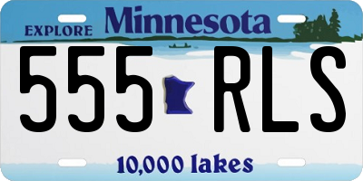 MN license plate 555RLS