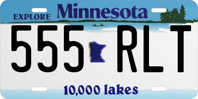 MN license plate 555RLT