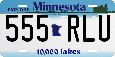 MN license plate 555RLU