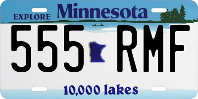 MN license plate 555RMF