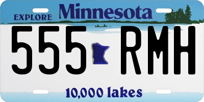 MN license plate 555RMH
