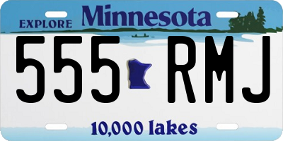 MN license plate 555RMJ