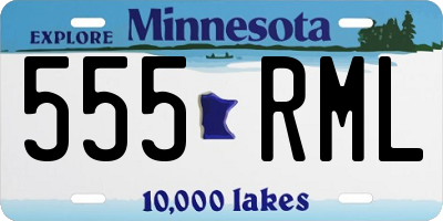 MN license plate 555RML