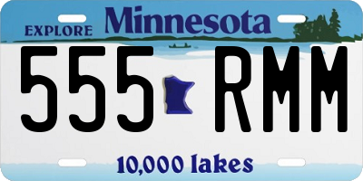 MN license plate 555RMM