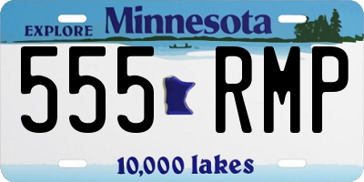 MN license plate 555RMP