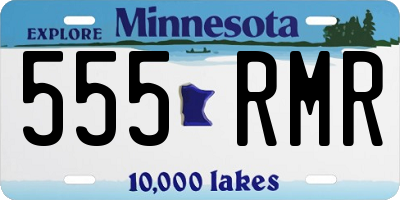 MN license plate 555RMR