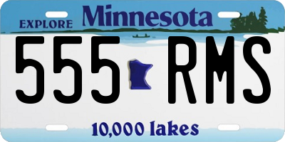 MN license plate 555RMS
