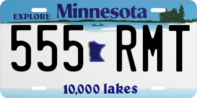 MN license plate 555RMT
