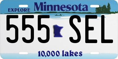 MN license plate 555SEL