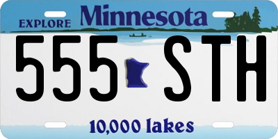 MN license plate 555STH