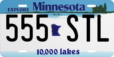 MN license plate 555STL