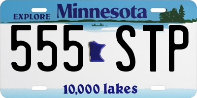 MN license plate 555STP