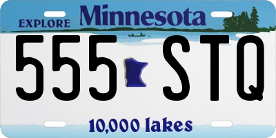 MN license plate 555STQ