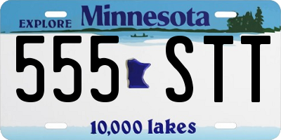 MN license plate 555STT