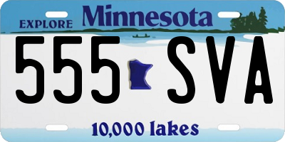MN license plate 555SVA