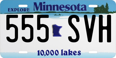 MN license plate 555SVH