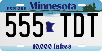 MN license plate 555TDT