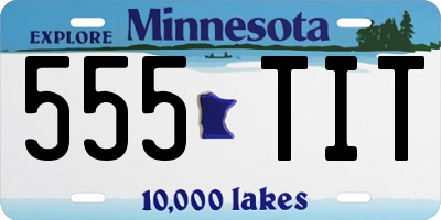 MN license plate 555TIT