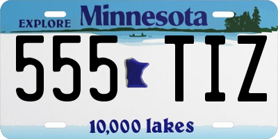 MN license plate 555TIZ