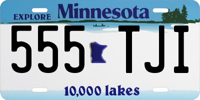 MN license plate 555TJI