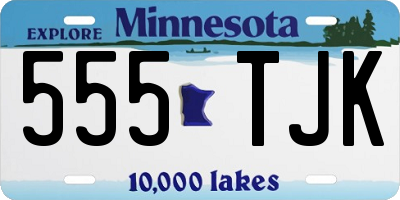 MN license plate 555TJK