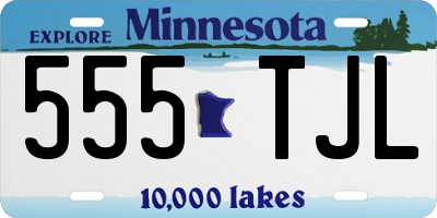 MN license plate 555TJL