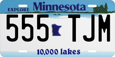 MN license plate 555TJM
