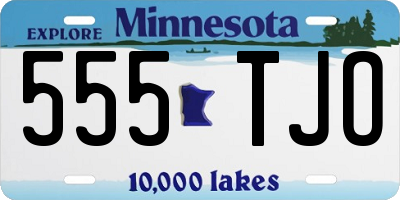 MN license plate 555TJO