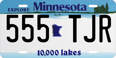 MN license plate 555TJR