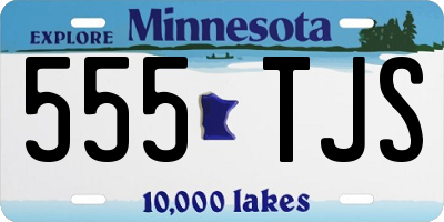 MN license plate 555TJS