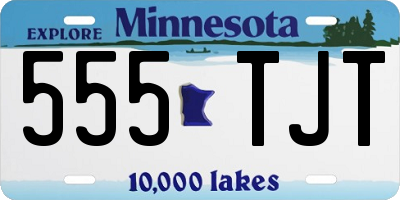 MN license plate 555TJT