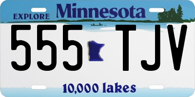 MN license plate 555TJV