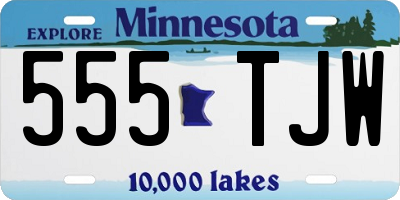MN license plate 555TJW