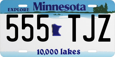 MN license plate 555TJZ