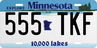 MN license plate 555TKF