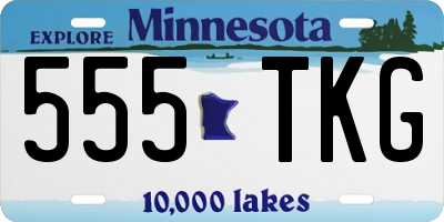 MN license plate 555TKG