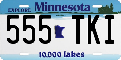 MN license plate 555TKI