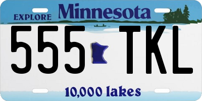 MN license plate 555TKL