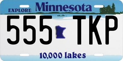 MN license plate 555TKP