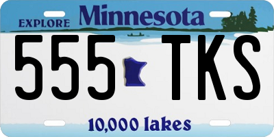 MN license plate 555TKS