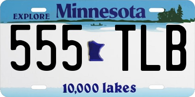 MN license plate 555TLB