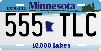 MN license plate 555TLC