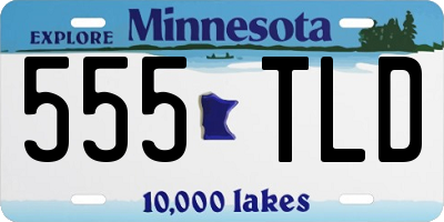MN license plate 555TLD