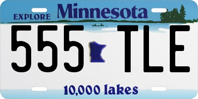 MN license plate 555TLE