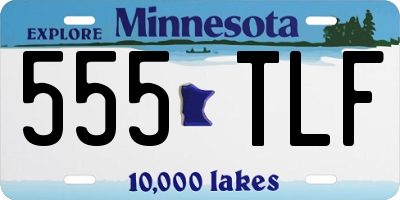MN license plate 555TLF