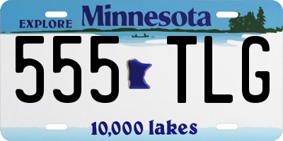 MN license plate 555TLG